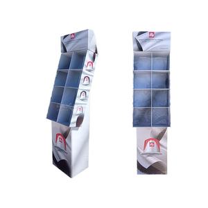 कस्टम डिज़ाइन फोल्डेबल डिब्बे कार्डबोर्ड डिस्प्ले स्टैंड फ्लोर पर खड़े पेपर कॉफी पैक के लिए - Product Image 2