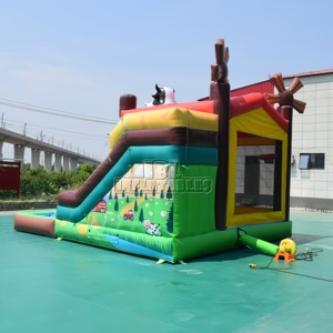 บ้านลมเป่าลมพีวีซี CE Commercial <span class=keywords><strong>Happy</strong></span> Farm พร้อมสไลเดอร์น้ำ สำหรับบริษัทให้เช่า - Product Image 5