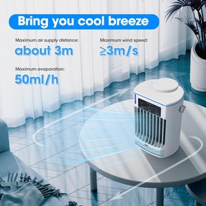 Ventilateur de refroidissement par évaporation DC, <span class=keywords><strong>meilleur</strong></span> vendeur 2025, mini <span class=keywords><strong>climatiseur</strong></span> portable de bureau - Product Image 4
