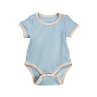 Neuer Sommer-Baby-Dreiecksbody Einfarbig Niedlicher Modischer Säuglings-Strampler Weich Bequem Atmungsaktiv Baby Mädchen Jungen Kleidung