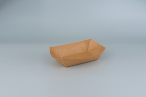 Disposable Kraft Food Paper Boat Shape Hot <strong>Dog</strong> Snack French Fries Tray - Product Image 2