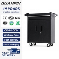 Armoire à outils mobile robuste à 1 tiroir et double porte en acier pour atelier et garage – Approvisionnement direct usine