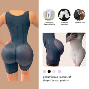 <span class=keywords><strong>Fajas</strong></span> <span class=keywords><strong>Colombianas</strong></span> Reductoras Post-partum pour Femme avec Bretelles Larges, Fermeture Éclair et Crochets – Modèle Stage 2 – Effet Remonte-Fesses - Product Image 5