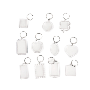 Acrylic Frame Key Chains Custom Shell Photo Tassel Charms Transparent Picture Frame <b>Keychain</b> Ins Photo DIY Gift <b>Keychain</b> - Product Image 6