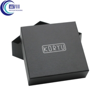 Caja de Regalo Ecológica de Cartón Rígido con Tapa y Base, Recubierta de Papel, con Logotipo y EPE para Frascos, Perfumes y Productos Cosméticos