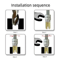 Inserts autotaraudeurs entièrement filetés en acier inoxydable 302 M2-M24, marque BEINANJIXIE, pour une résistance accrue, antidérapants, fendus 1,5 mm