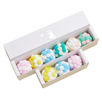 Jouets pour chats de haute qualité, bâtonnets à chat, jouets pour animaux de compagnie, balles élastiques à cloche, balles colorées en laine arc-en-ciel pour chats
