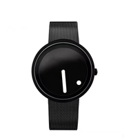 Reloj de pulsera de diseño creativo minimalista de alta calidad elegante punto y línea simple con reloj de forma de cuarzo para hombres y mujeres