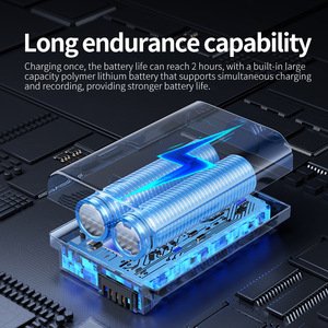 กล้องกีฬาขนาดเล็ก 4K Wifi สำหรับบันทึกภาพมุมมอง 360 องศาขณะปั่นจักรยาน กล้องติดตัวแบบแม่เหล็กพร้อมปุ่มควบคุมแบบนิ้วหัวแม่มือสำหรับการถ่ายวิดีโอบล็อก - Product Image 4