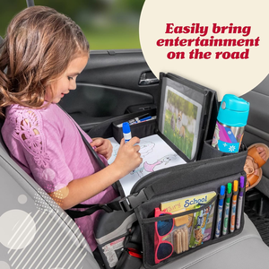 Tablette de <span class=keywords><strong>voyage</strong></span> imperméable pour tout-petits et organiseur pour siège auto - Product Image 3