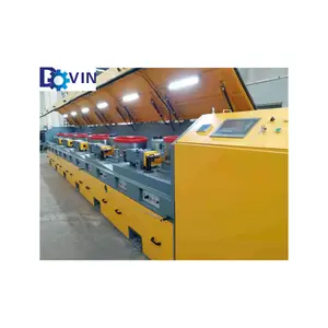Low Carbon Steel Straight Line Copper Fine Wire Rod Drawing Machine For Binding Wire Automatic Steel Wire Drawing Machine