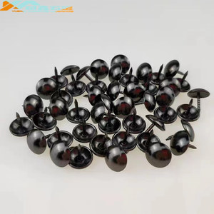 Clous de rembourrage en métal épaissi, 8 tailles, noir canon, pour meubles de canapé et emballages durs/doux - Product Image 2