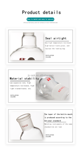 Yêu cầu sản xuấ<span class=keywords><strong>t</strong></span> phòng thí nghiệm 5 25 50 100 L đơn đôi Ba cổ kính ủ Vỏ phản ứng vòng đáy Sôi Flask - Product Image 4