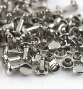 Remaches de Metal de Latón con Doble Cabeza, Remaches Redondos para Manualidades en Cuero, Bolsos, Cinturones, Prendas, Sombreros, Zapatos, Collares para Mascotas, Decoración - Product Image 6