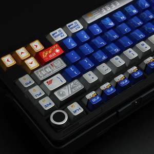 [กระบวนการใหม่] คีย์แคปสีเมทัลลิก <span class=keywords><strong>Gundam</strong></span> วัสดุ PBT โปรไฟล์ Cherry สำหรับคีย์บอร์ดแบบกลไก 60/65/75/87/98/100 ปุ่ม แบบกำหนดเอง - Product Image 5