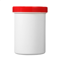 Bouteille de 1,5 L en PEHD moulée par soufflage pour aliments pour poissons, avec bouchon à ouverture facile, forme ronde