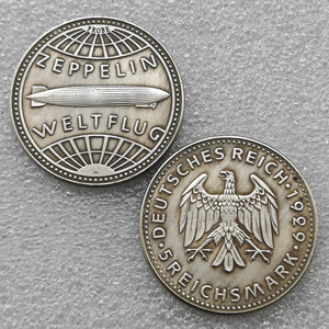 1929 Koin Peringatan Gaya Antik 5 Reichsmark Jerman, Hadiah, Dekorasi Rumah - Product Image 1
