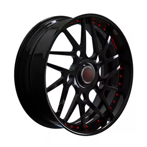 Cerchi Forgiati di Lusso RSCR in 2 Pezzi da 18 19 20 <span class=keywords><strong>21</strong></span> 22 23 24 26 28 Pollici a Canale Rovesciato Nero Lucido, Cerchi in Lega Personalizzati all'Ingrosso - Product Image 1