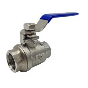 วาล์วบอลสแตนเลสสตีล 1/2 นิ้ว DN15 เกลียว BSPT แบบตรง SS304 วาล์วน้ำแบบแมนนวล เกลียวตัวเมีย 1/2 นิ้ว เกลียว BSPT - Product Image 2