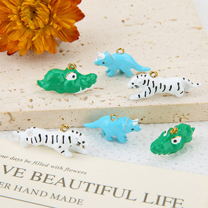 จี้สแตนเลส 3 มิติ รูปจระเข้ ยูนิคอร์น เสือ สำหรับงาน DIY - Product Image 1