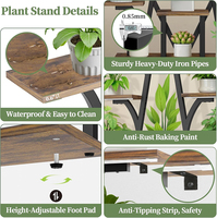 Nouveaux kits de culture intérieure 2026 : Étagère à plantes à 4 niveaux pour l'intérieur avec 6 lampes de culture pour plantes avec support lumineux à 8 niveaux