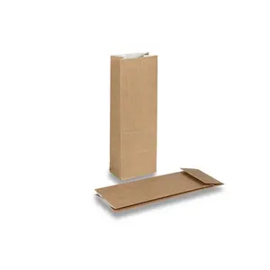 Bolsas de papel kraft con fondo cuadrado, embalaje sostenible - Product Image 1