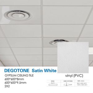 Plafond suspendu <span class=keywords><strong>en</strong></span> plâtre de haute qualité 600*600mm, fausse dalle de plâtre 60x60, plaques de plâtre gaufrées blanches pour <span class=keywords><strong>plafonds</strong></span>. - Product Image 2