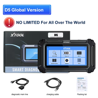 Escáner de Códigos OBD2 XTOOL D5 con Sistema Operativo Linux, Actualización Gratuita, 2 Años de Garantía, Analizador de Datos del Motor en Tiempo Real para Autos Universales