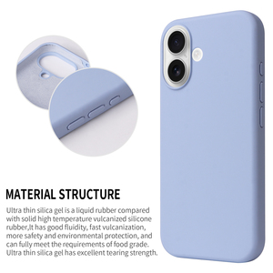 Funda de Silicona Real para Teléfono Móvil con Diseño Moderno para <span class=keywords><strong>iPhone</strong></span> 14 15 16 17 Pro Max Plus con Forro de Microfibra Suave en la Parte Trasera - Product Image 4