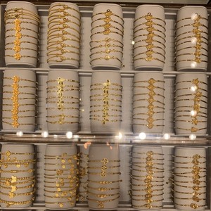PCX Jewelry's Trendy 24K <strong>Solid</strong> <strong>Gold</strong> Bracelet for Women High Quality Wedding <strong>Gold</strong> Bracelets Stylish <strong>Bangles</strong> - Product Image 1