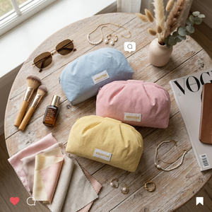 Fashion Korea Style Large Capacity Puffer Quilted Travel Portable Water Resistant Polyester Makeup <strong>Bag</strong> with Zipper and logo - Product Image 1