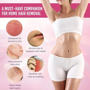 Huile de COOKA Huile après-rasage fraise vanille pour <span class=keywords><strong>femme</strong></span> Huile de rasage douce pour peau lisse Prévient le dessèchement des poils incarnés - Product Image 4