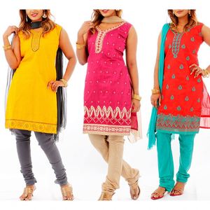 Neues Modell Damen Wolle Muslim Kleidung Sarees Indian Islamic Design Stoff für Kurti - Product Image 4