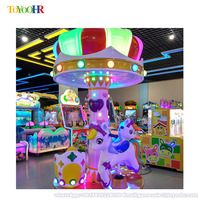 Manège à pièces pour enfants en fibre de verre de luxe à 3 chevaux, manège de fête foraine, carrousel à vendre, parc de jeux pour enfants
