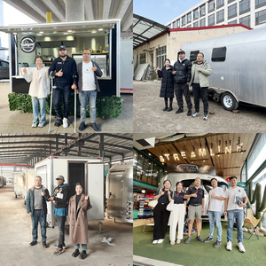 CE DOT Certified 13ft Customized Hamburg Cart Mobile Kitchen Food Trailer Restaurant Food <b>Van</b> Food Truck - Product Image 4