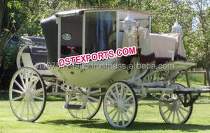 Royal Black Horse Drawn <b>Buggy</b> Carriage for Indian Wedding <b>Lightweight</b> Customizable Color & Size DST EXPORTS - Product Image 5
