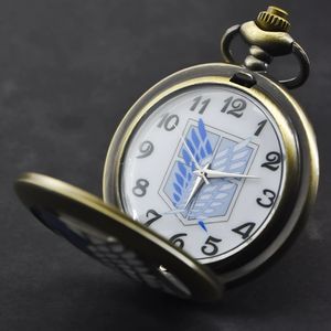 Reloj de Bolsillo de Gran Tamaño con Diseño de Alas Libres, Tema de <span class=keywords><strong>Anime</strong></span>, Caja de Aleación de Zinc, Estilo Antiguo de Cuarzo - Product Image 3