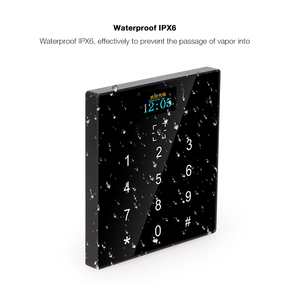 Escáner de código QR 1D 2D Control de acceso de puerta de pantalla táctil con teclado Lector de proximidad de tarjeta RFID Wiegand inteligente - Product Image 4