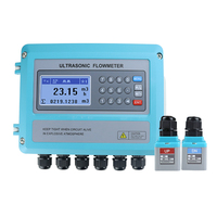 Débitmètre ultrasonique haute précision JUJEA |   Débitmètre numérique sans contact à fixation par pince |   RS485 4-20mA Eau Huile DN15-DN6000 IP68