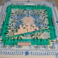 Règle de Mahjong magnétique Facorty en gros pour la mise en place des tuiles, avec bord droit, pour Mahjong américain