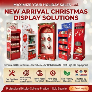 Expositor de terminal de tienda con diseño gratuito, estante de exhibición de Navidad para pasillos con ganchos para una merchandising de alto impacto - Product Image 2