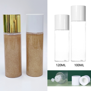 Shimmer Body Oil Packaging <b>Empty</b> 100ml ABS Cylinder Cosmetic <b>Plastic</b> <b>Bottle</b> Custom Logo Service Easy Open End Low MOQ - Product Image 1