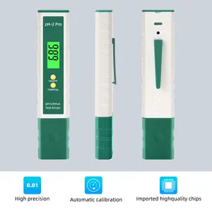 Измеритель PH, тестер-ручка, высокоточный тестер качества воды 0,01 PH с тестовыми полосками ATC PH для бытового питья