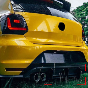 Aileron arrière Amp Z pour Volkswagen Polo GTI 6R 2011-2018, noir mat, style tuning - Product Image 2