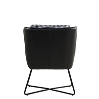 Fauteuils d'appoint en velours de style nordique en forme de L avec rembourrage en éponge pour salon et hôtel