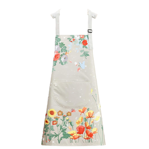 Delantal de Cocina Clásico sin Mangas para Mujer, 100% Algodón Orgánico, Fácil de Limpiar, Ecológico, Reciclable, Reutilizable, con Logotipo Personalizado - Product Image 1