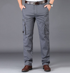 <span class=keywords><strong>Pantaloni</strong></span> Cargo da lavoro Casual in cotone <span class=keywords><strong>con</strong></span> tasca laterale allentata <span class=keywords><strong>pantaloni</strong></span> da uomo taglie forti <span class=keywords><strong>pantaloni</strong></span> nero verde cachi - Product Image 5