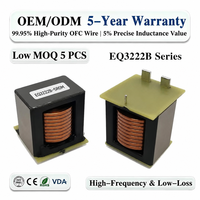Inducteur de puissance à fil plat EQ3222B à courant élevé 5-120uH 0.65mΩ DCR ultra-bas 250A à saturation en ferrite Mn-Zn pour applications solaires, véhicules électriques, onduleurs (UPS) et OEM
