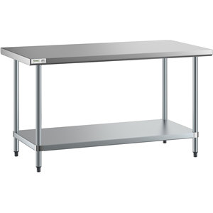 American Style Stainless Steel Heavy Duty Workbench, Commercial <b>Kitchen</b> Prep Table for Restaurant Hotel Home Use - Product Image 5