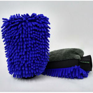 Microfiber Super Mitt Cleaning <strong>Gloves</strong> <strong>Nitrile</strong> Nylon Polyester for Household and Car Wash Chenille Fabric Mitt - Product Image 5